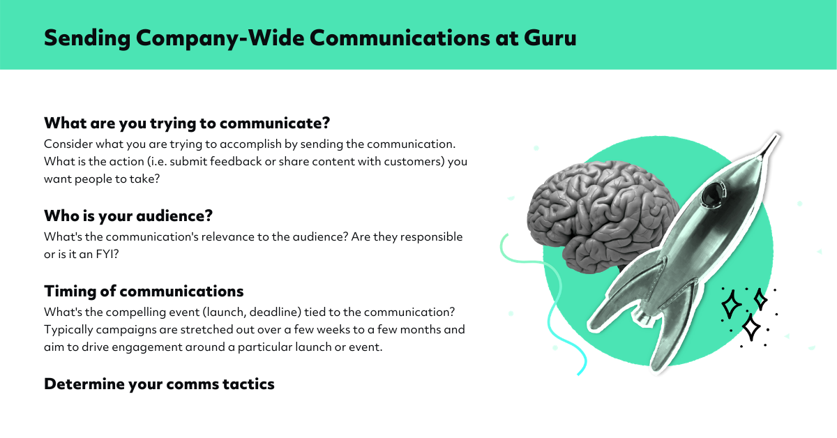 Sending Company Wide Communications at Guru