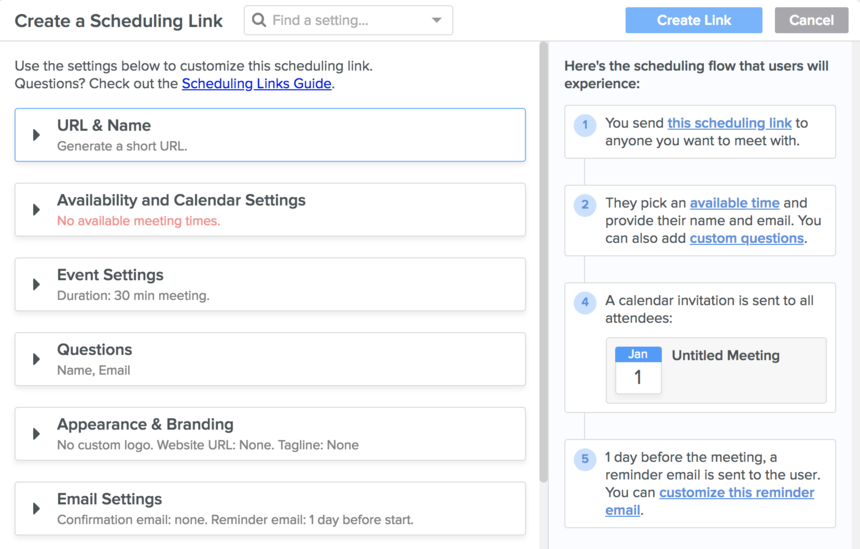 Sales Knowledge Playbook: Scheduling a meeting in Front