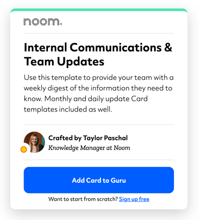 Noom Guru Card