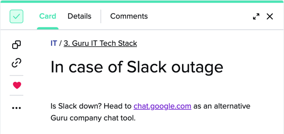 Slack outage backup plan